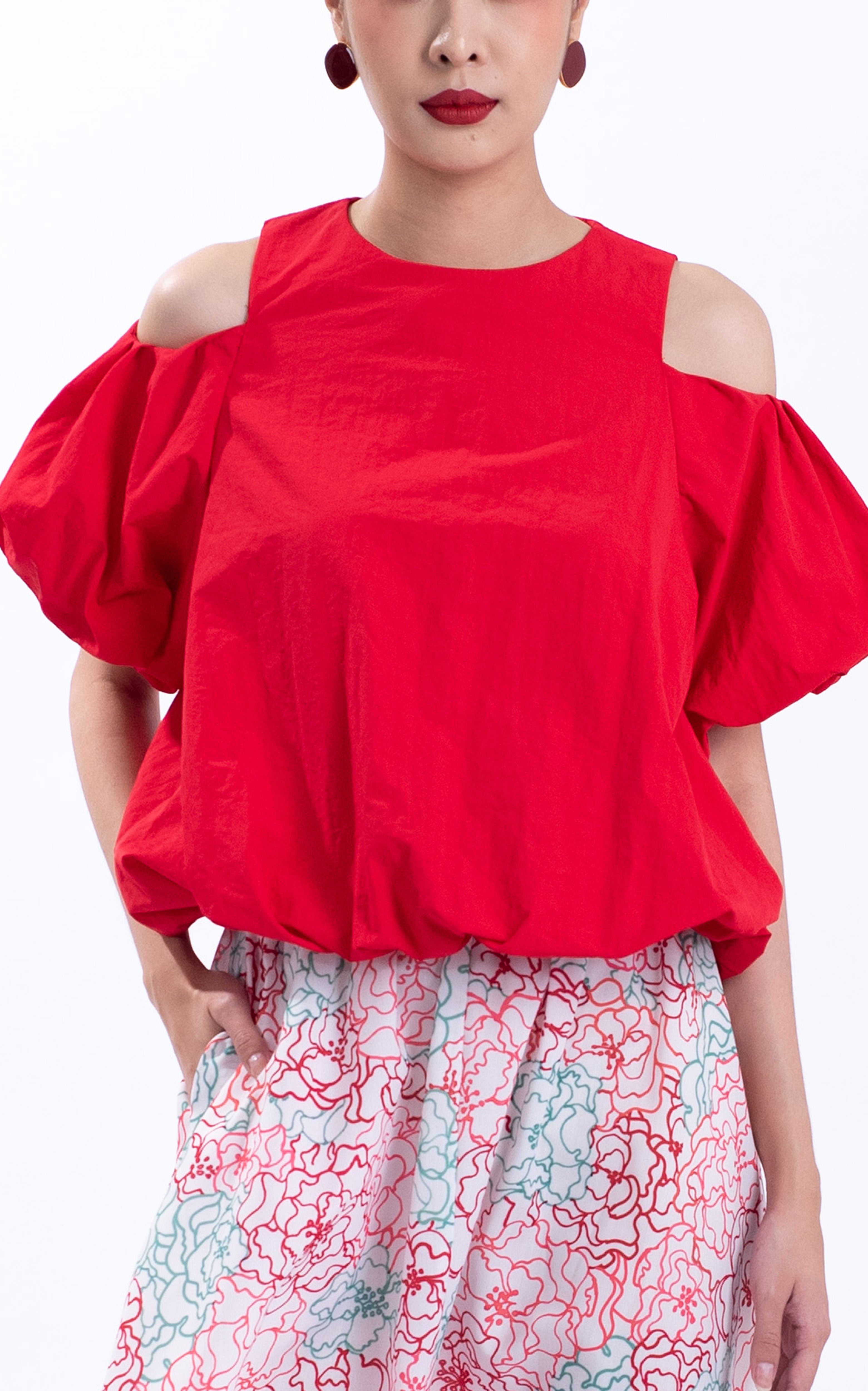 Ruby Rd Cold Shoulder Cold Shoulder Textured Cotton Top – What To Wear