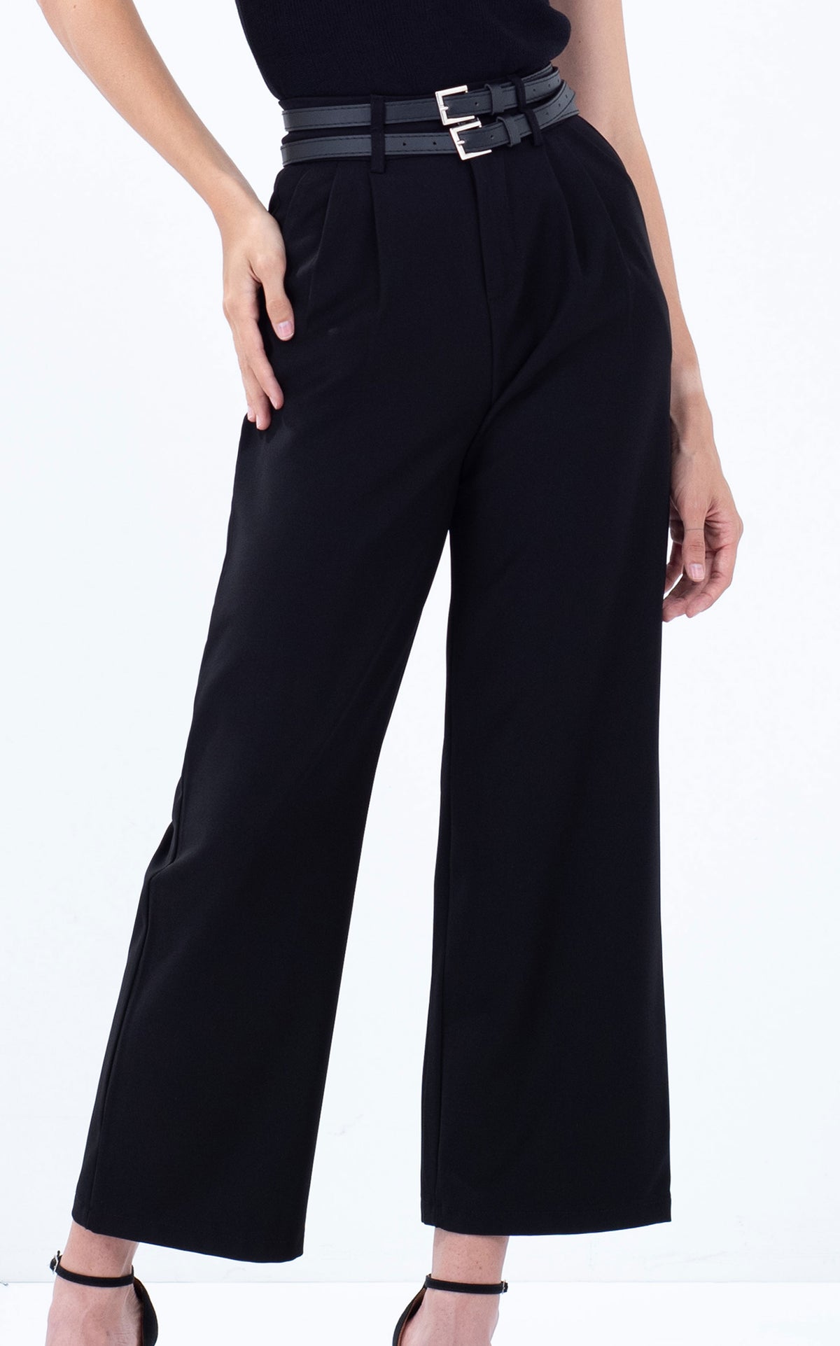 Double-Belted Trousers