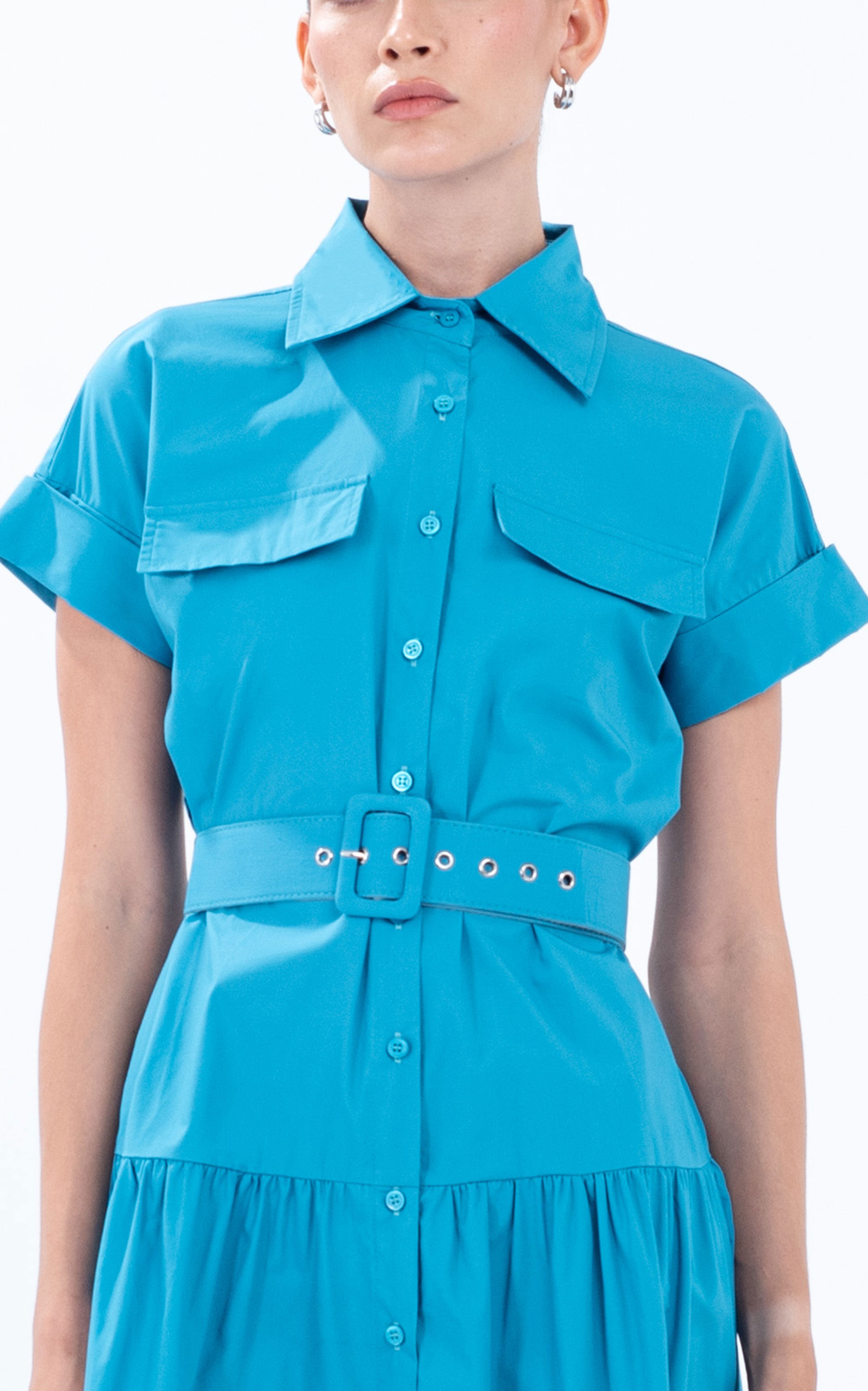 Belted Cotton Shirt Dress – What To Wear