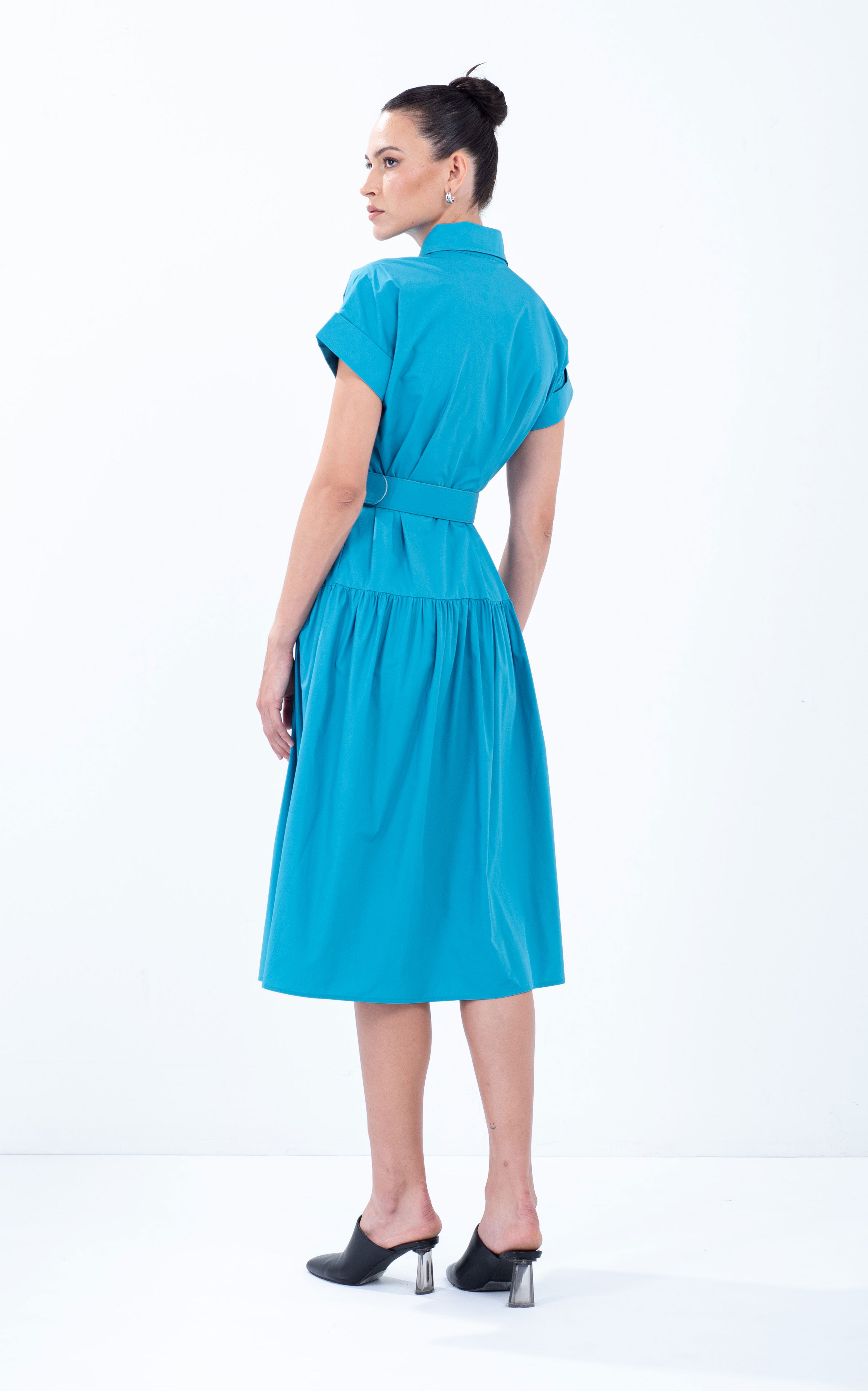 Belted Cotton Shirt Dress – What To Wear