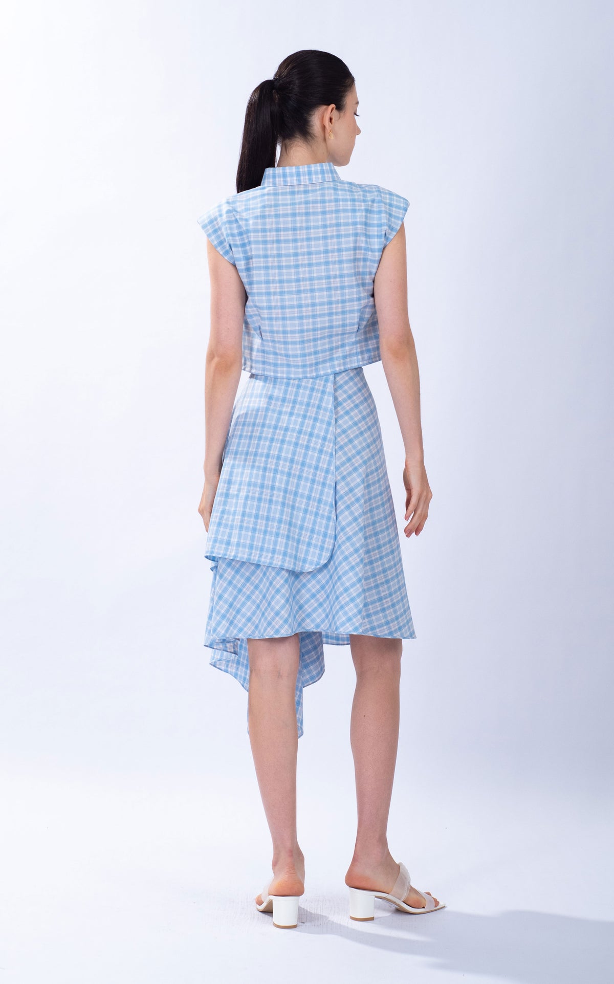 Checked Cotton Crop Shirt