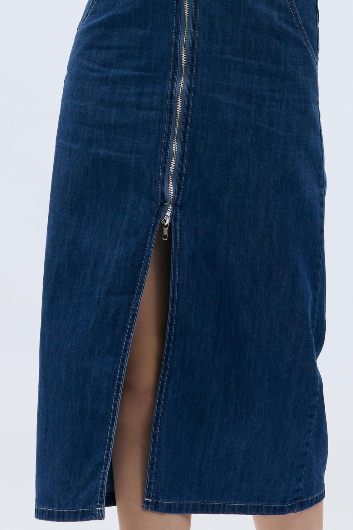 Waist Cut Out Denim Dress