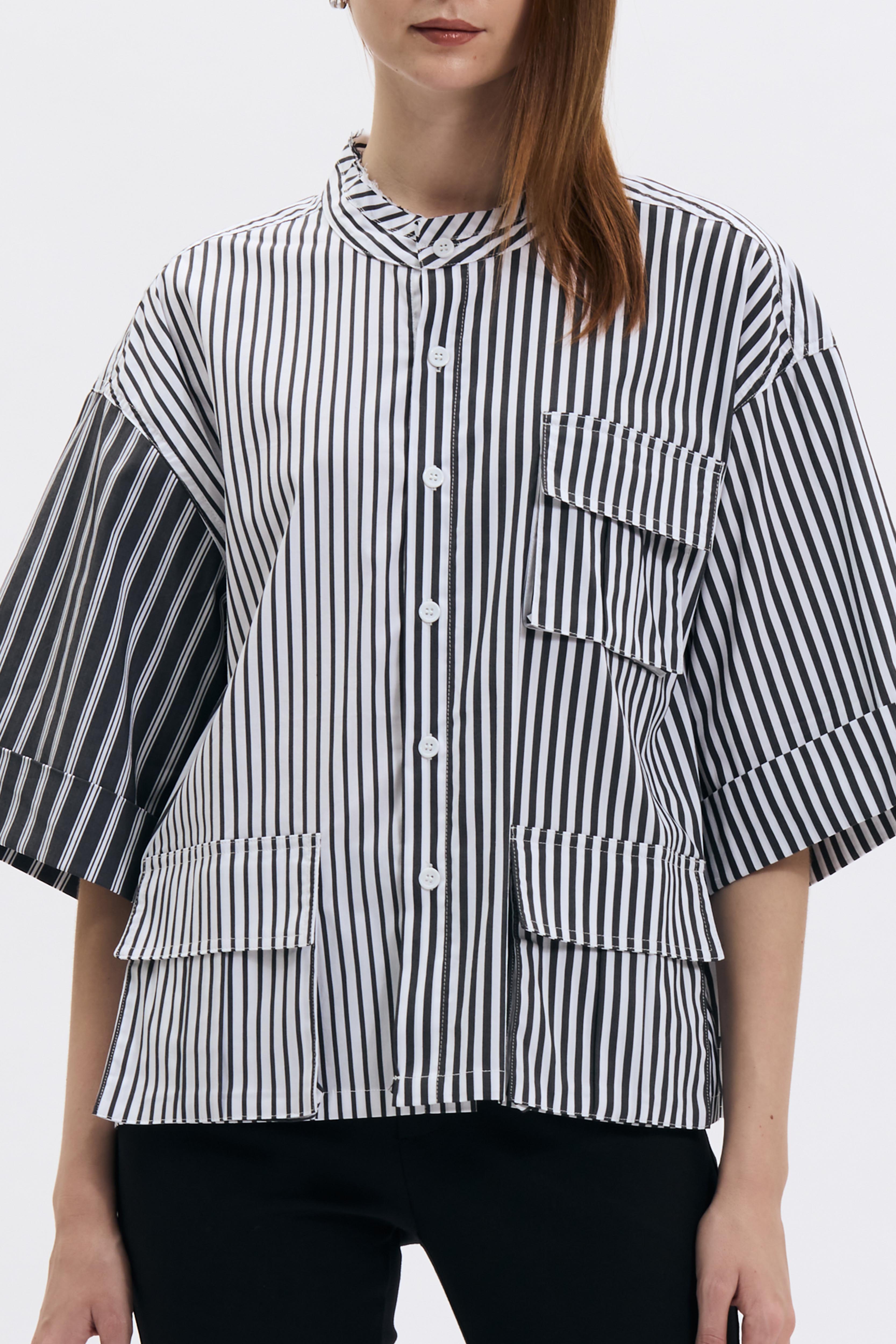 Oversize Multi Striped Shirt