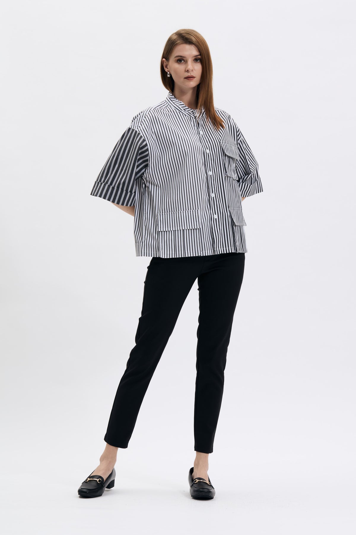 Oversize Multi Striped Shirt