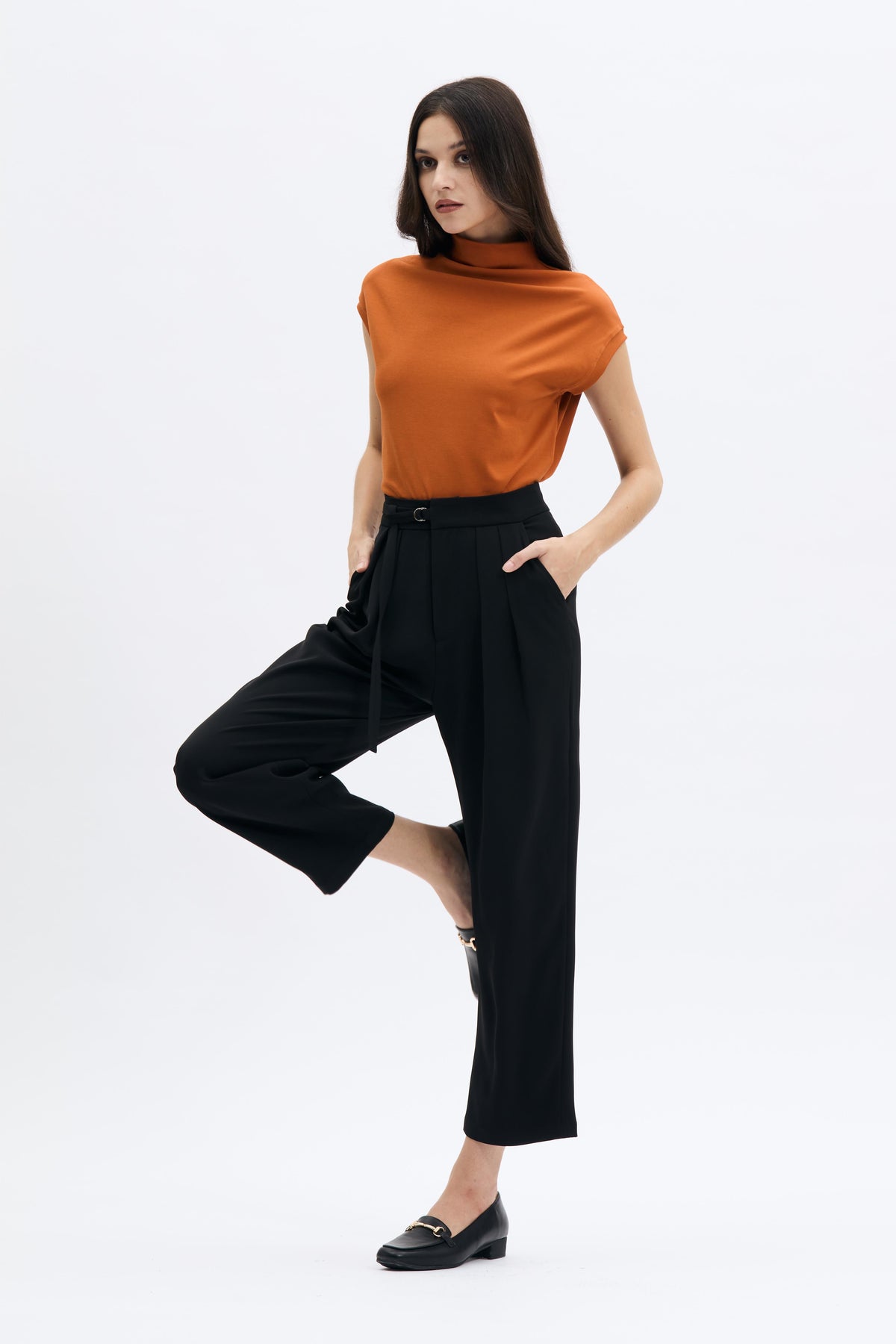 Buckle Detail Trousers