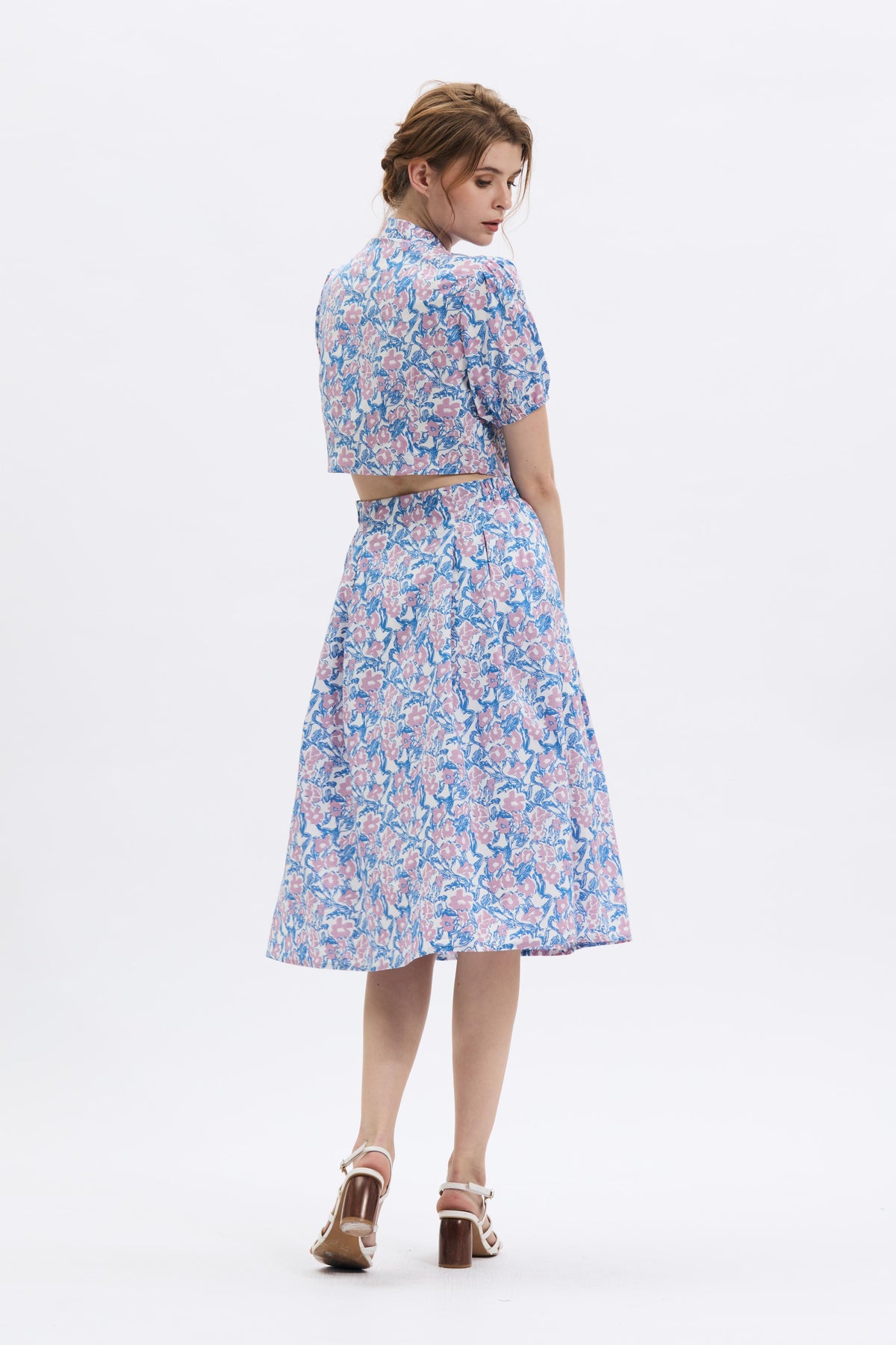 Floral Peekaboo Midi Dress