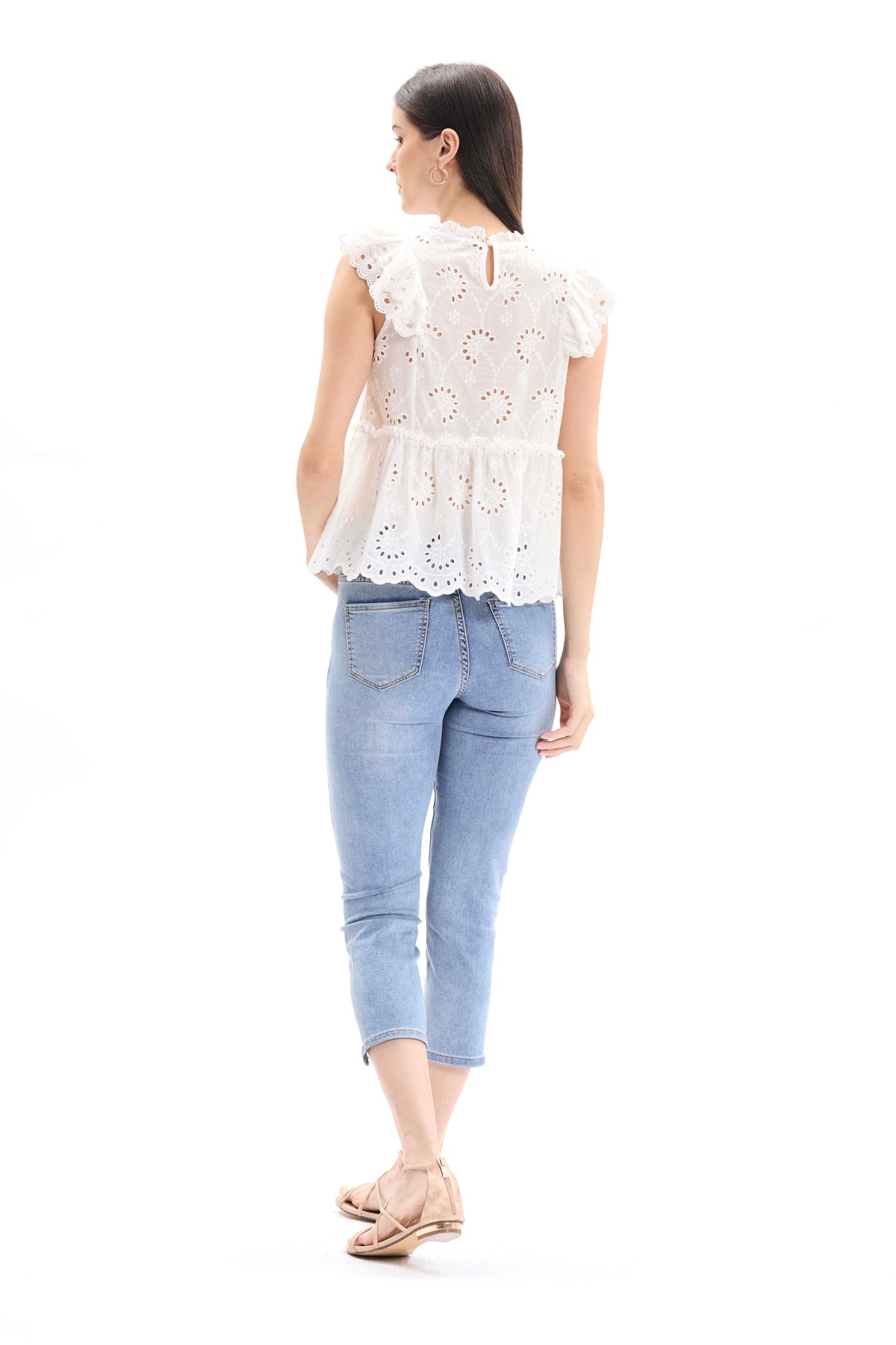 Frilly Cotton Lace Top